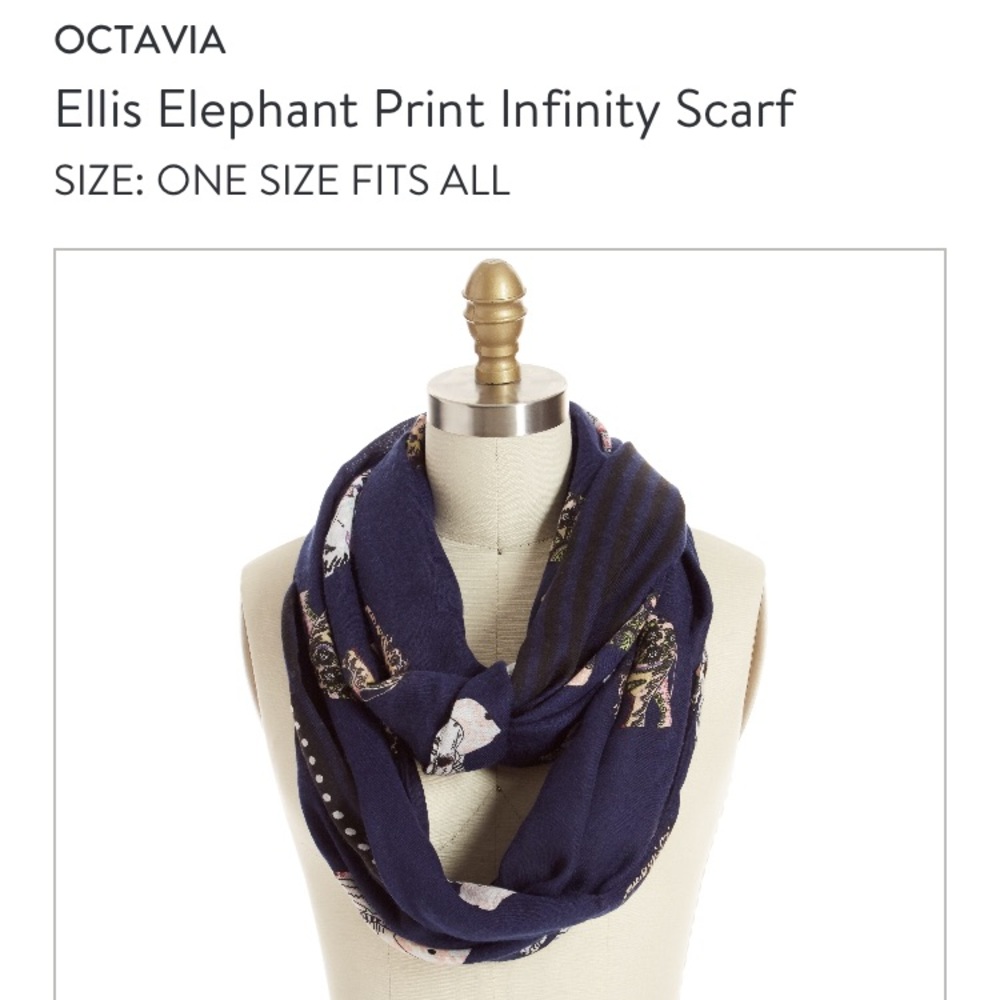 Octavia Ellis print infinity scarf